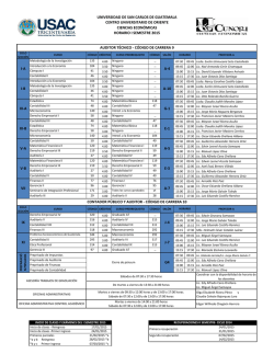horario auditoría