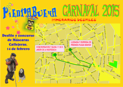 carnaval 2015 itinerarios desfiles