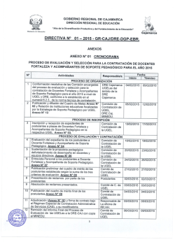 directiva n° 01 - 2015 - Dirección Regional de Educación Cajamarca