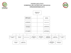Organigrama 2015 - Gobierno del Estado de Chihuahua