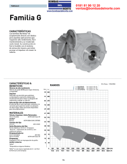 Familia G - Bombas centrifugas