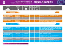 ENERO-JUNIO 2015 - Coordinación de Cooperación Académica