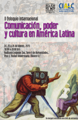 programa - Centro de Investigaciones sobre América Latina y el