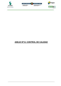 ANEJO Nº12. CONTROL DE CALIDAD