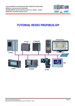 TUTORIAL REDES PROFIBUS-DP - Blog de Electricidad