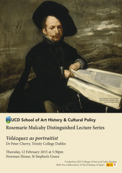 Velázquez as portraitist