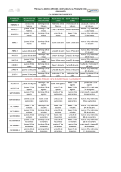 Calendario 2015