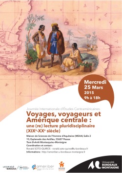 Voyages, voyageurs et Amérique centrale :