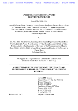UNITED STATES COURT OF APPEALS FOR THE FIRST CIRCUIT