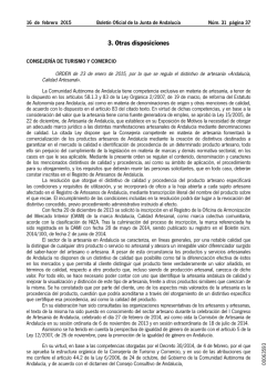 3. Otras disposiciones