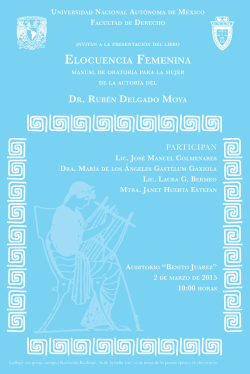 Presentación del Libro Elocuencia Femenina. Manuel de Oratoria