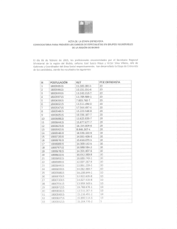 Acta Etapa de Entrevista Región del Bío Bío