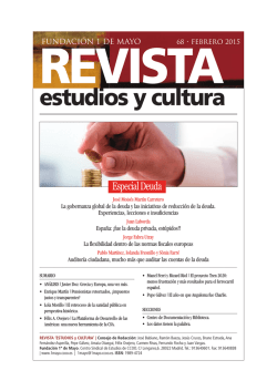 Revista Estudios y Cultura - Fundación 1º de Mayo