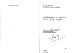Introduccion a los metodos de la sociologia empirica
