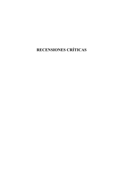 Recensiones críticas