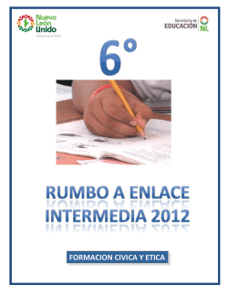 Formaci&oacute;n C&iacute;vica y &Eacute;tica 6to. grado de Primaria