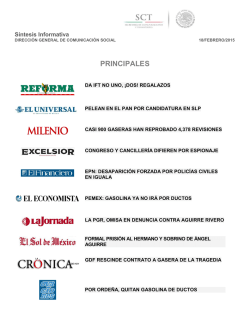 PRINCIPALES - Secretar&iacute;a de Comunicaciones y Transportes