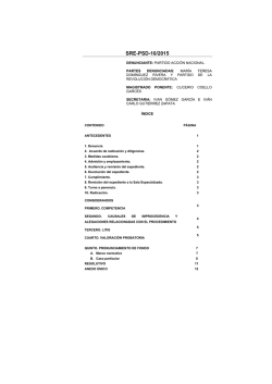 SRE-PSD-10/2015 - Tribunal Electoral del Poder Judicial de la