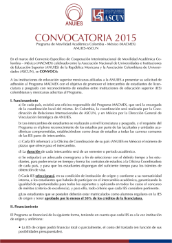 CONVOCATORIA 2015 - Instituto Tecnológico Superior de Poza Rica