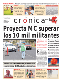 edición 21 febrero 2015 - La Crónica de Hoy en Hidalgo