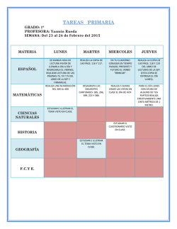 TAREAS PRIMARIA - Colegio "Emilio Durkheim"