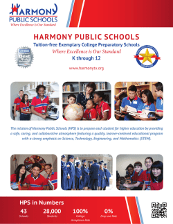 100% - Harmony Public Schools