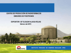 18F-FDG - Instituto Peruano de Energía Nuclear