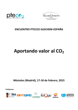 ENCUENTRO PTECO2-SUSCHEM-ESPAÑA: Aportando valor al CO2