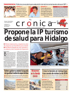 febrero 22 - La Crónica de Hoy en Hidalgo