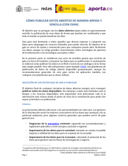 Guía de publicación de datos abiertos de manera