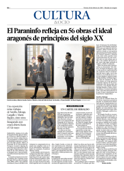 El Paraninfo refleja en 56 obras el ideal aragonés de principios del