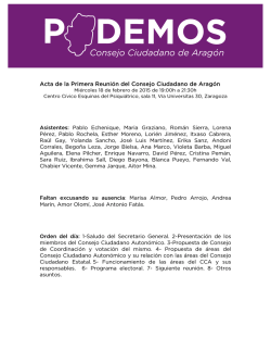 Consultar Acta - Podemos Aragón