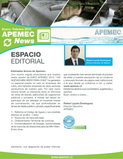 Suscríbete a APEMEC NEWS