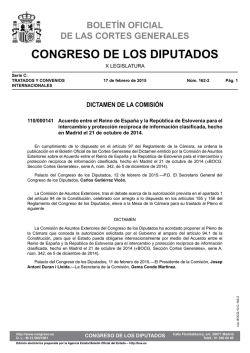 110/000141 Acuerdo entre el Reino de España y la República de
