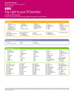 Flip right to your TV favorites