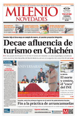 Decae afluencia de turismo en Chichén