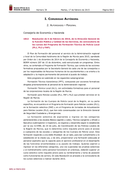 Convocatoria de curso del Programa de Formación Técnica de