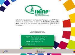 El Instituto Nacional de Investigaciones Agropecuarias INIAP tiene