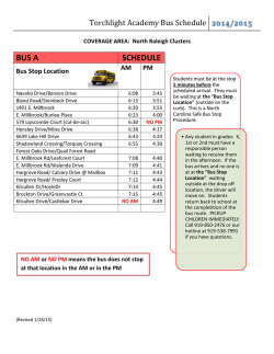 Bus Schedules