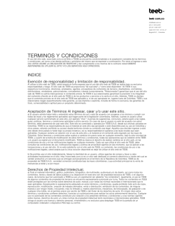 TERMINOS Y CONDICIONES