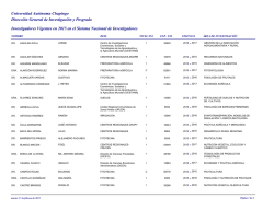 Investigadores vigentes en 2015