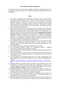 Bases de la convocatoria