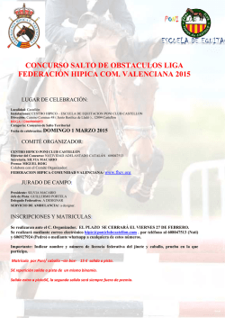 avance de programa poniclub castellón