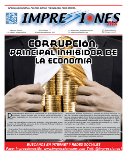 Corrupción, - Periodico IMPRESSIONES MX