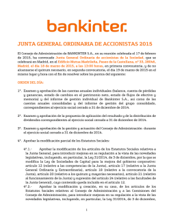 junta general ordinaria de accionistas 2015