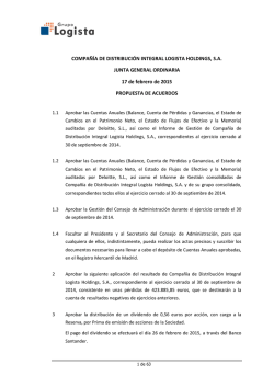 Propuesta de Acuerdos