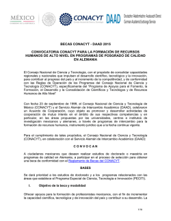 Convocatoria Becas CONACYT