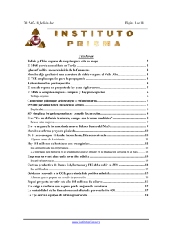 Titulares - Prisma Bolivia