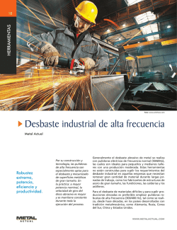 Desbaste industrial de alta frecuencia