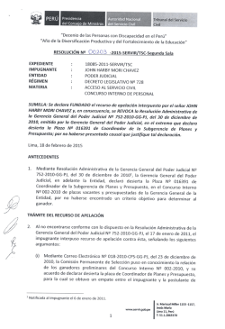 "Decenio de las Personas con Discapacidad en el Perú”